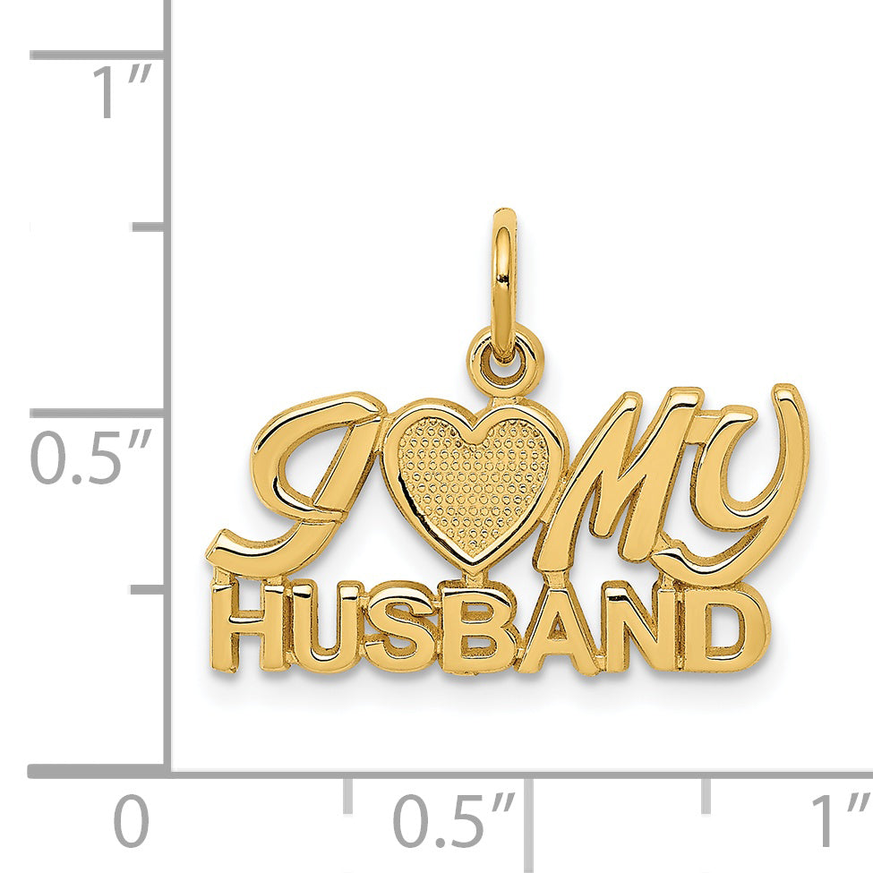 14k I (Heart) MY HUSBAND Charm