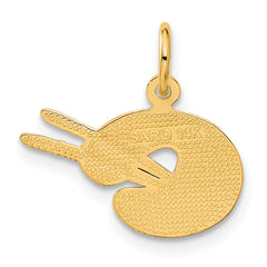 14k Artist Palette Charm