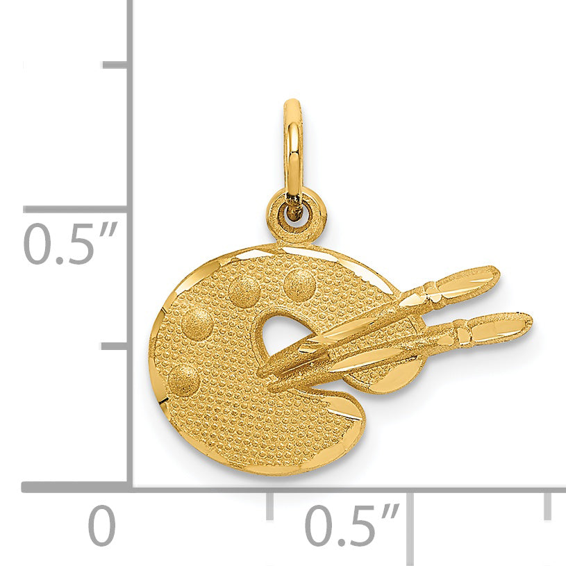 14k Artist Palette Charm