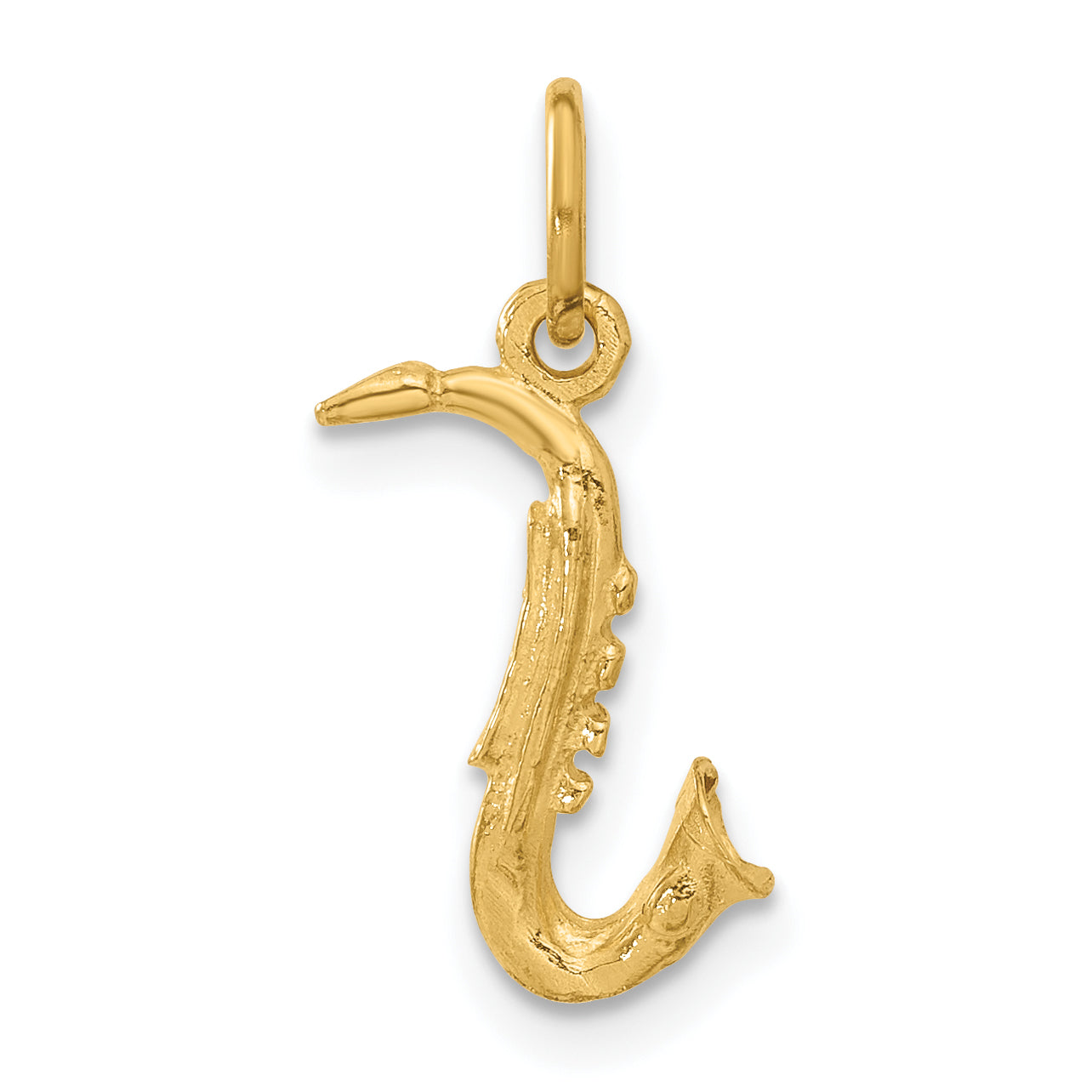 14k 3-D Saxophone Charm