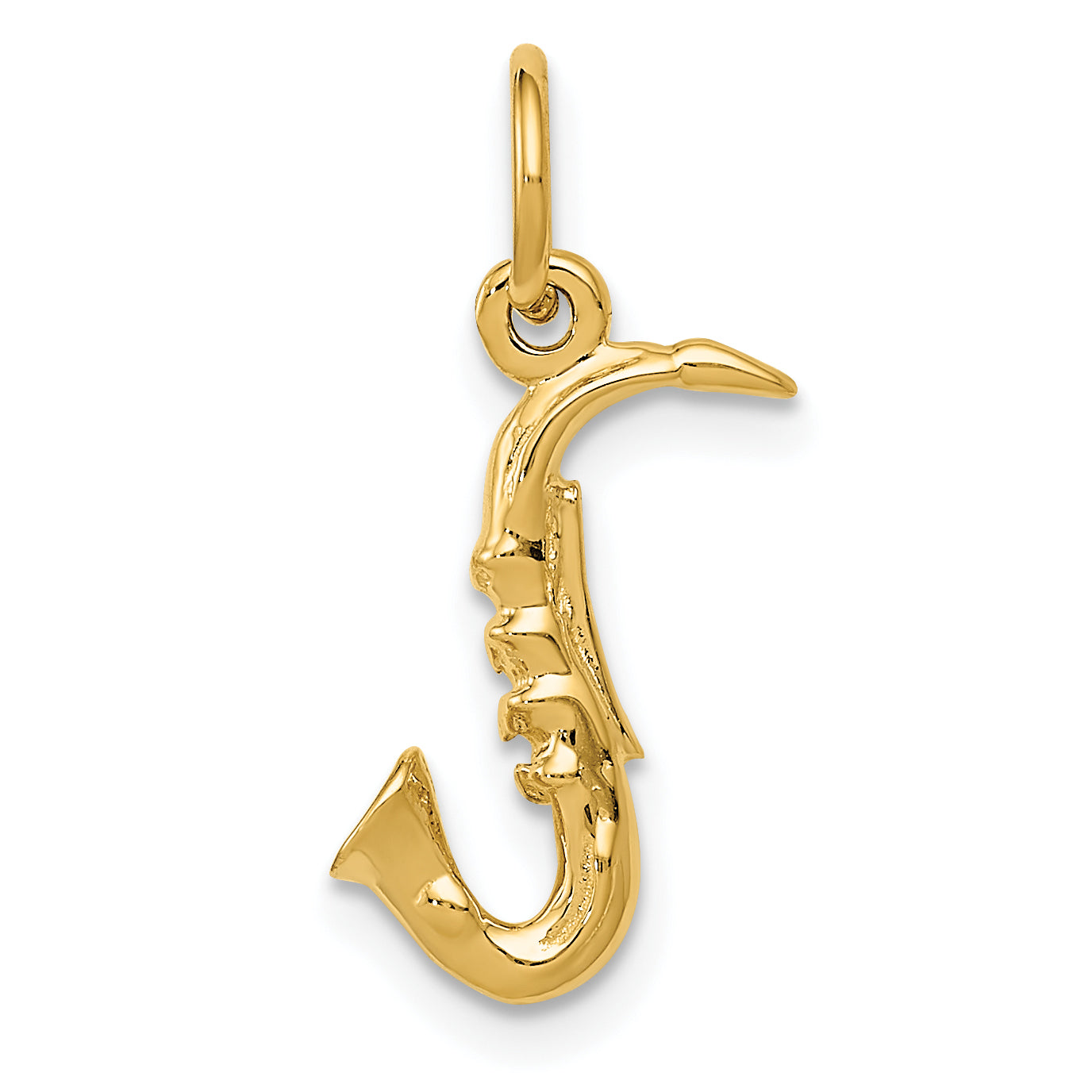 14k 3-D Saxophone Charm