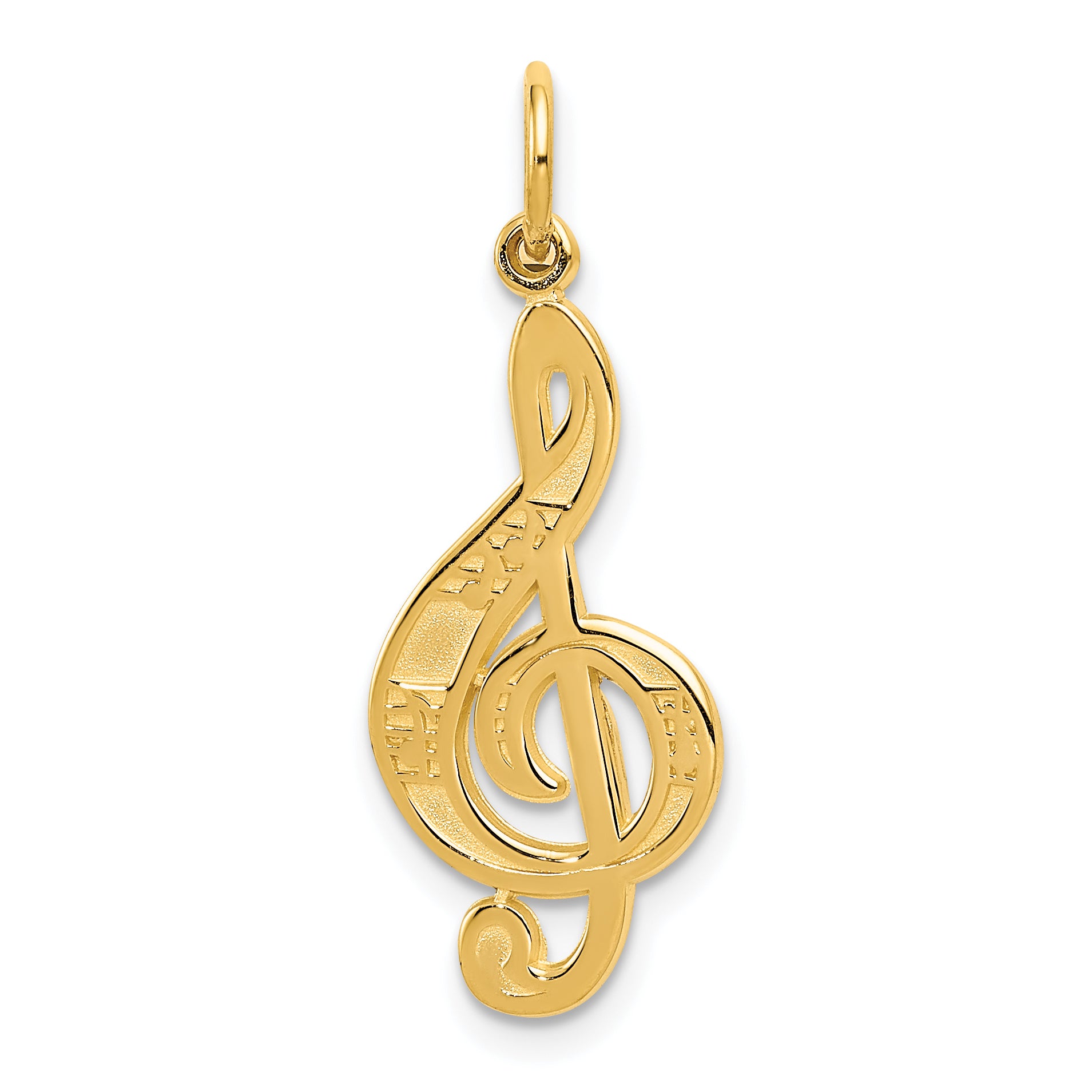 14k Treble Clef Charm