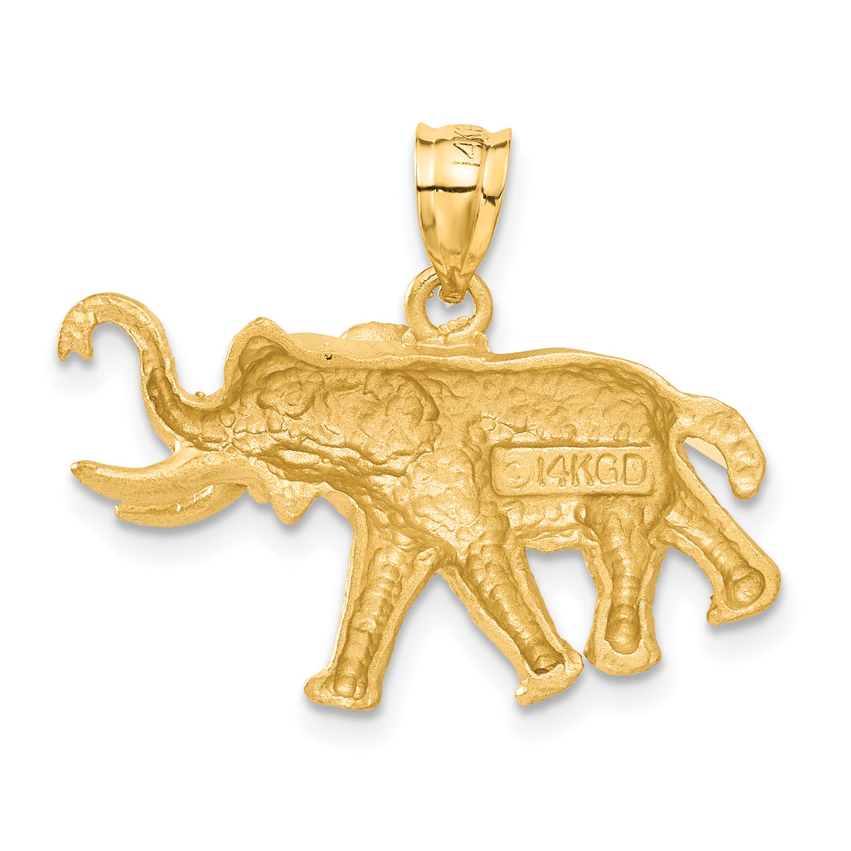 14k Elephant Pendant