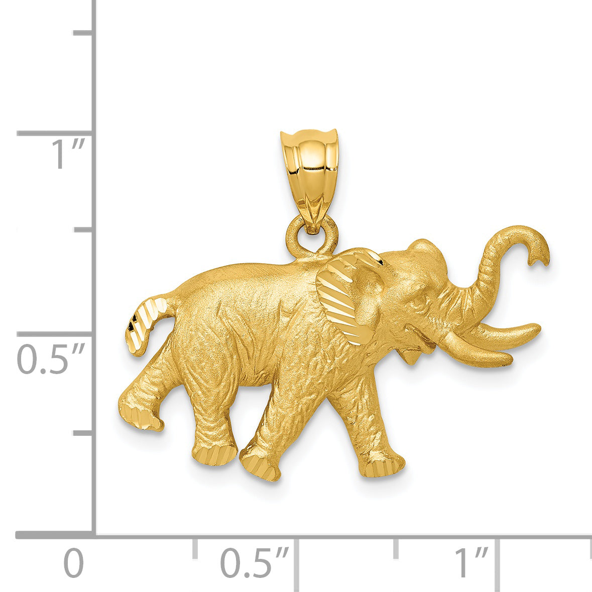 14k Elephant Pendant