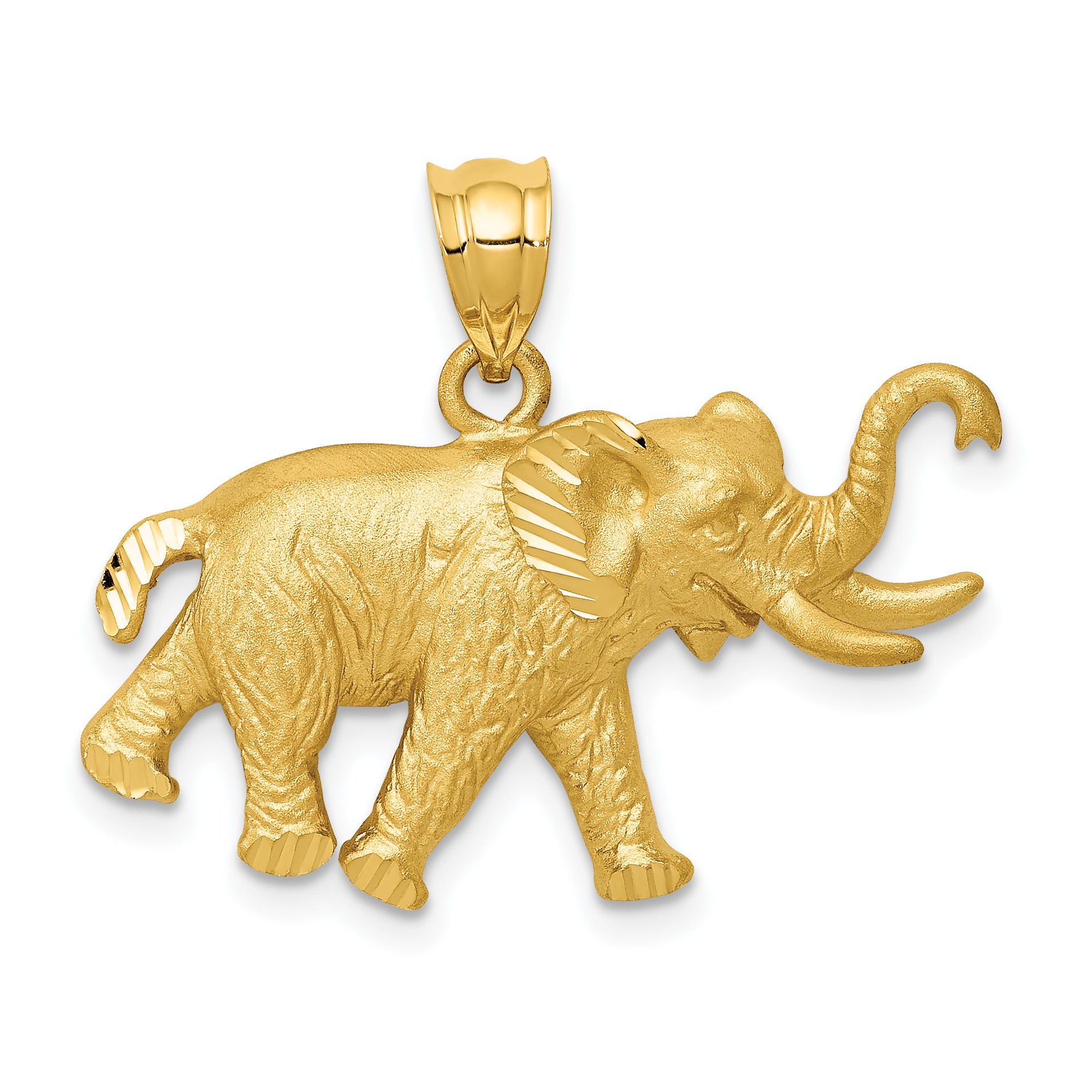 14k Elephant Pendant