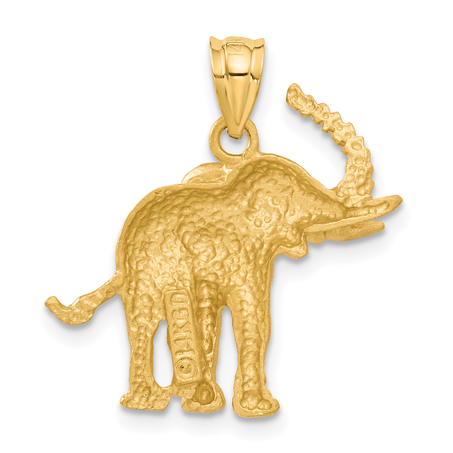 14k Elephant Pendant