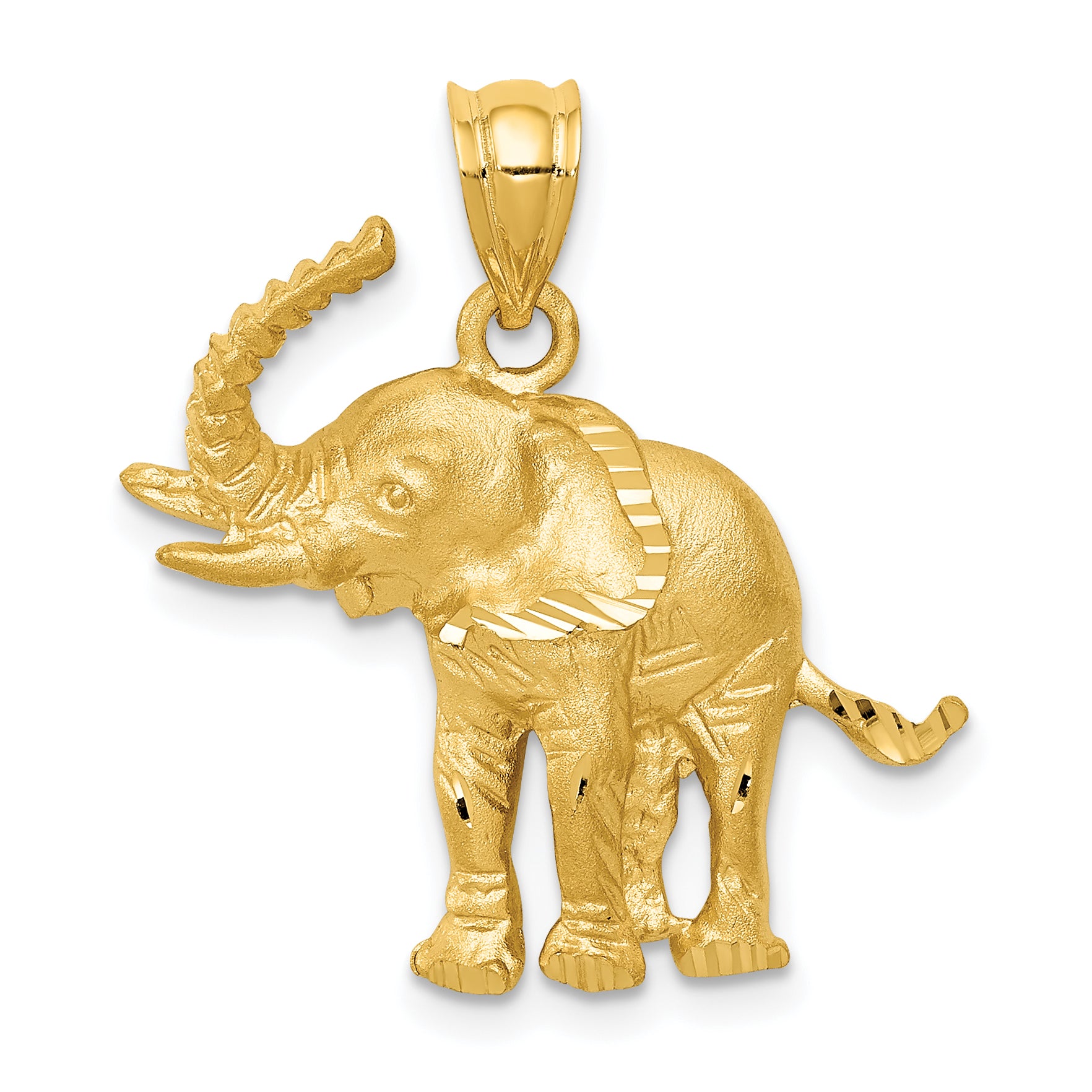 14k Elephant Pendant