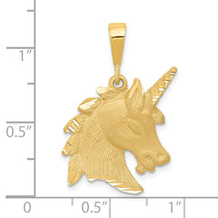 14k Unicorn Head Charm