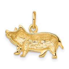 14k Pig Charm