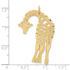 14K Gold Giraffe Charm Pendant for Men by Sophia Jewelers