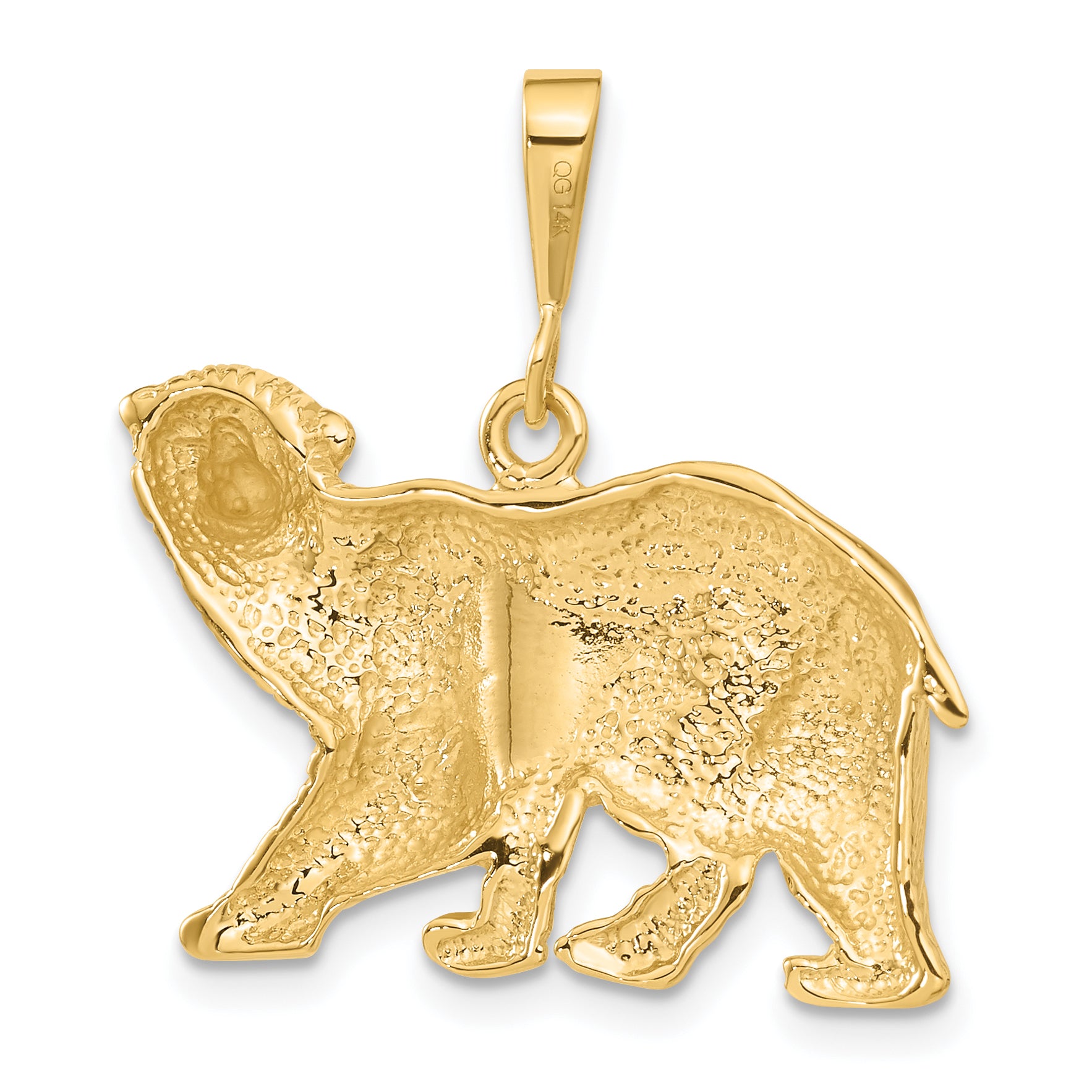 14k Polar Bear Charm