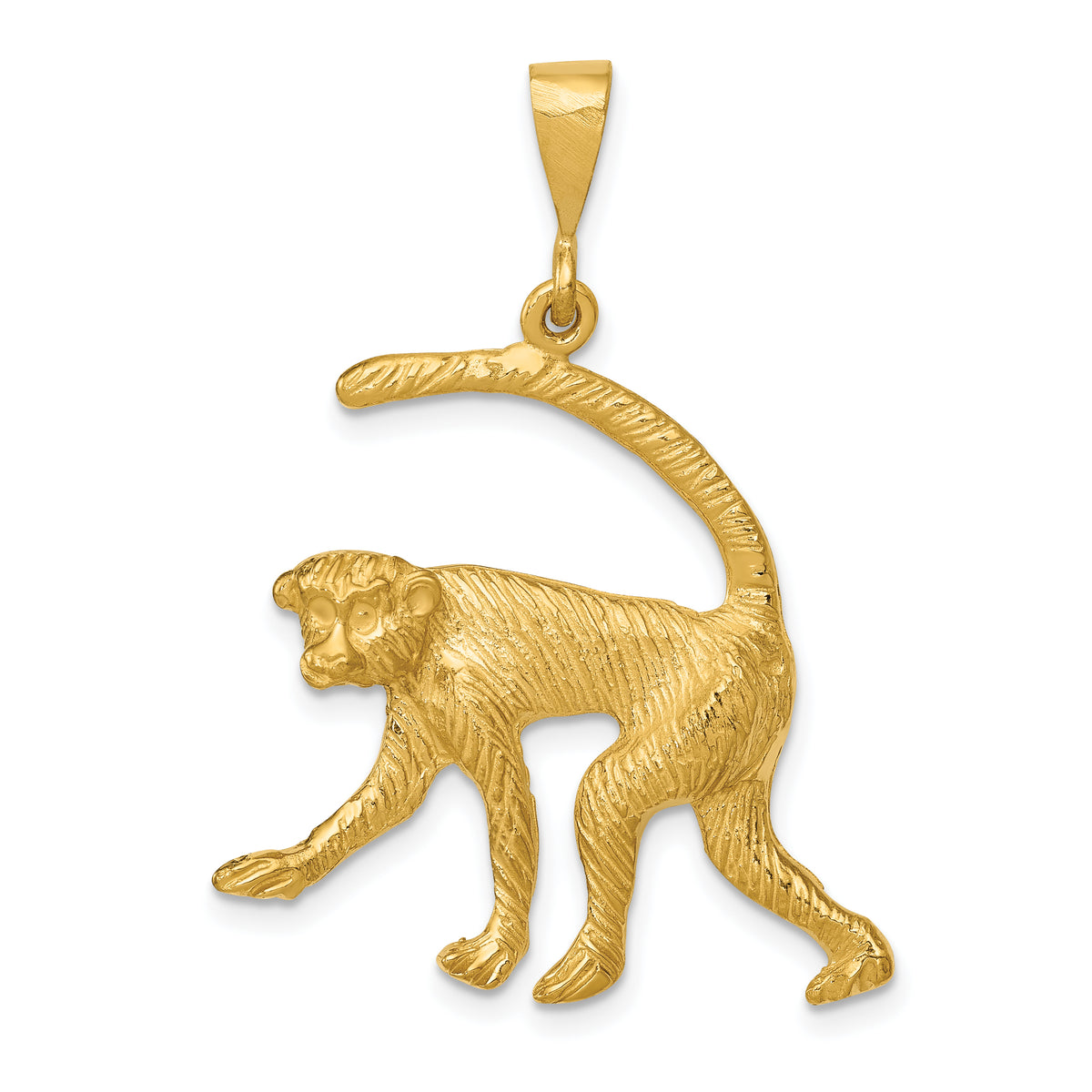 14k Monkey Charm