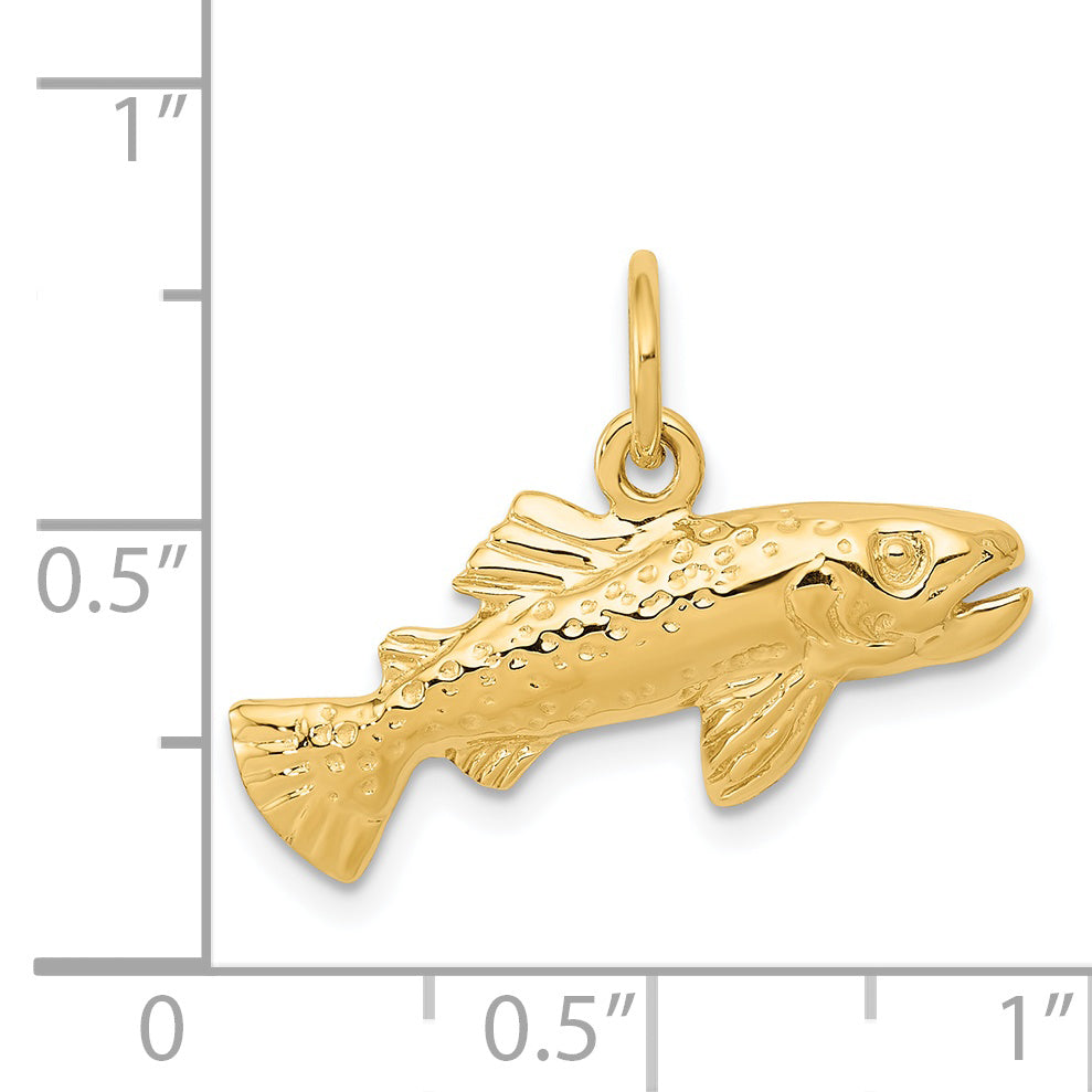 14k Fish Charm