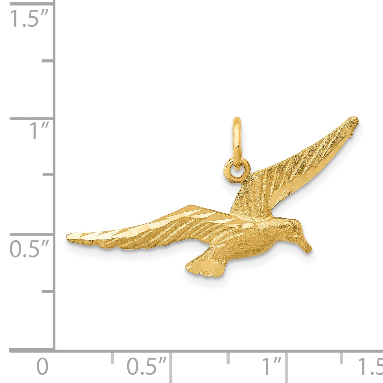 14k Seagull Charm