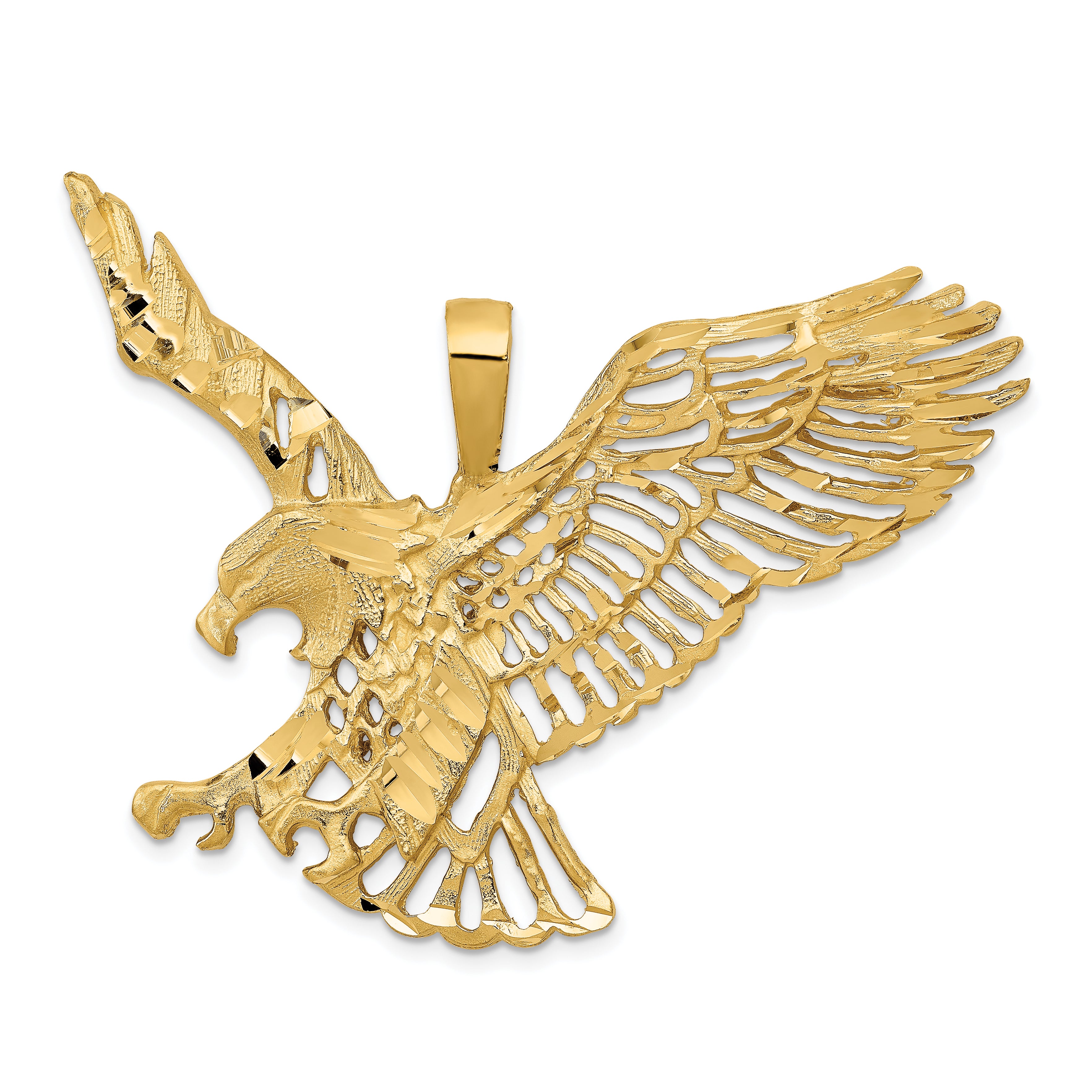 14k Large Eagle Charm