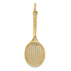 14k Tennis Racquet Charm