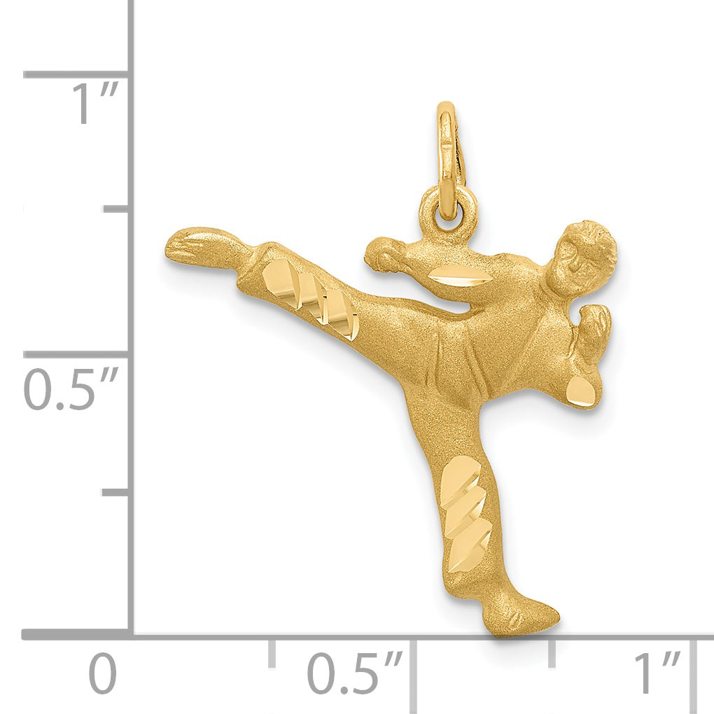 14k Male Karate Charm