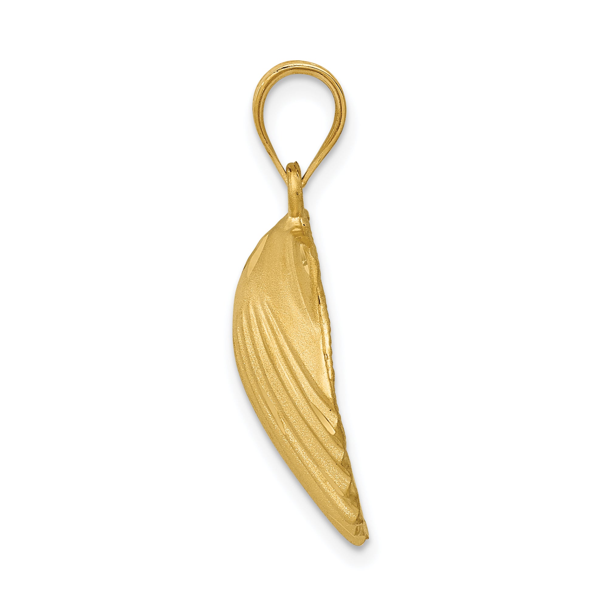 14k d/c Seashell Pendant