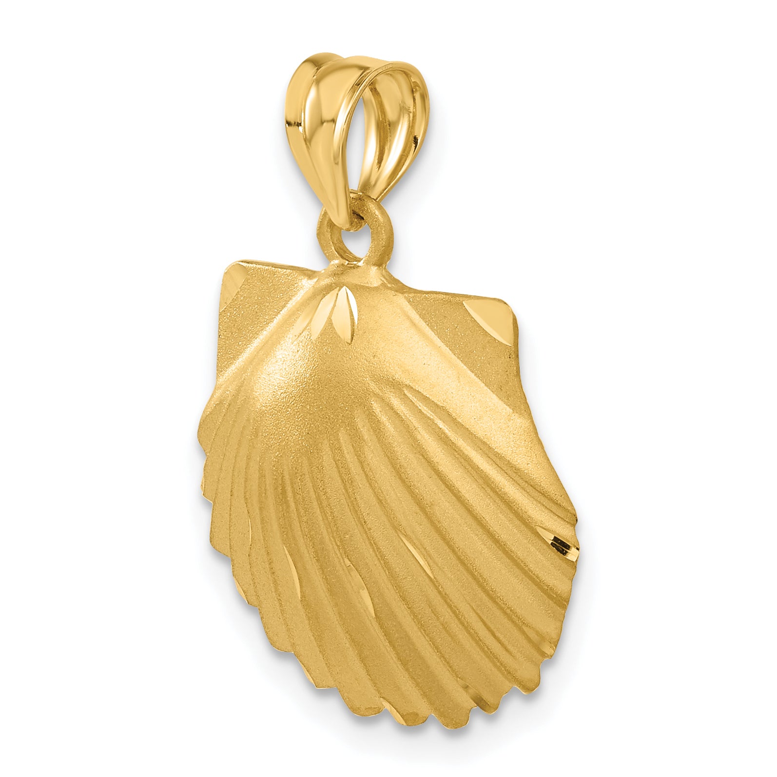 14k d/c Seashell Pendant