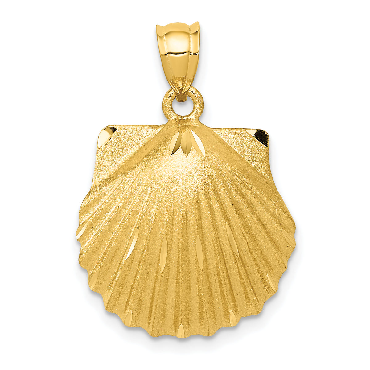 14k d/c Seashell Pendant