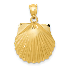 14k d/c Seashell Pendant