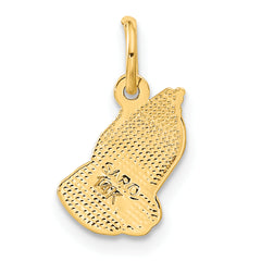 14k Praying Hands Charm