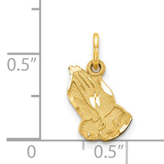 14k Praying Hands Charm