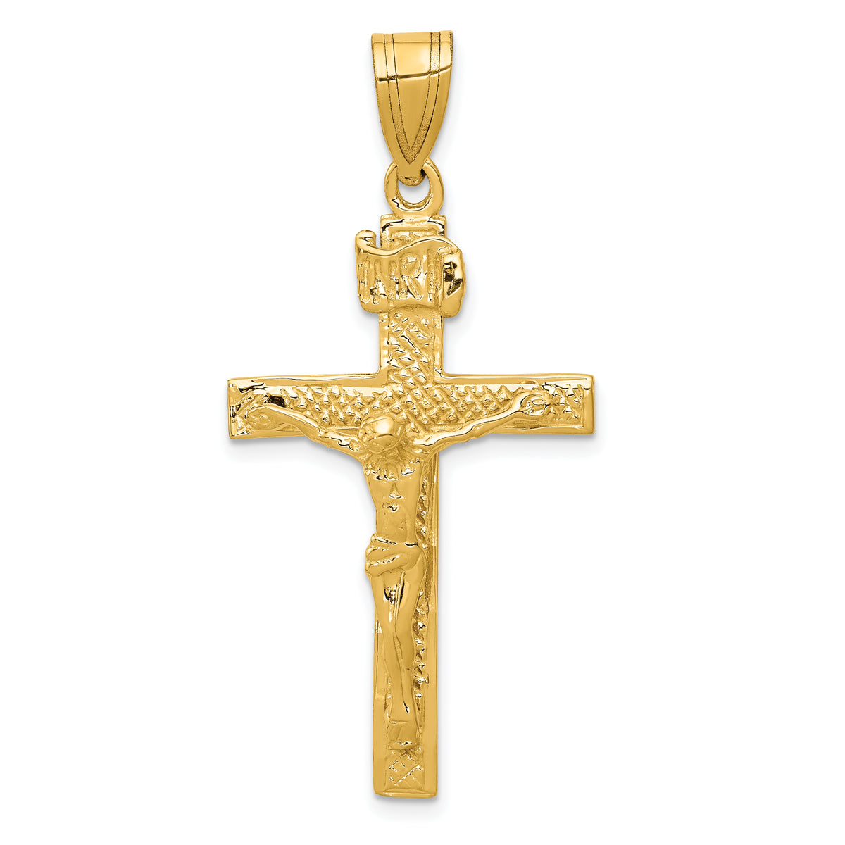 14k INRI Crucifix Pendant