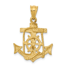 14k Mariners Cross Pendant