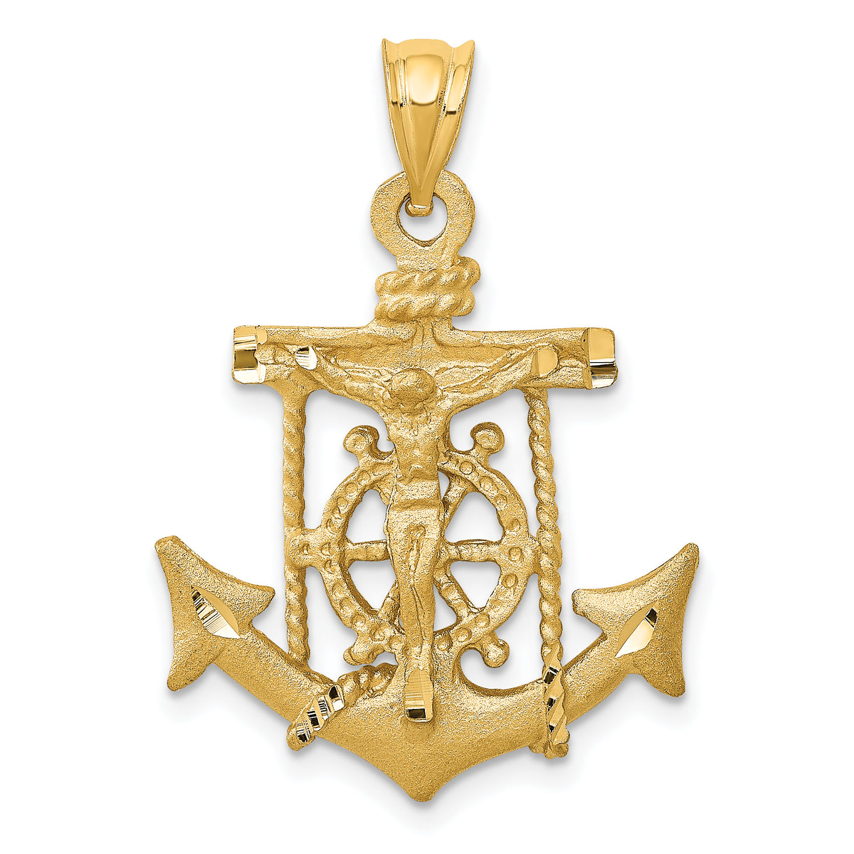 14k Mariners Cross Pendant