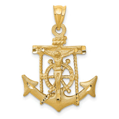 14k Mariners Cross Pendant