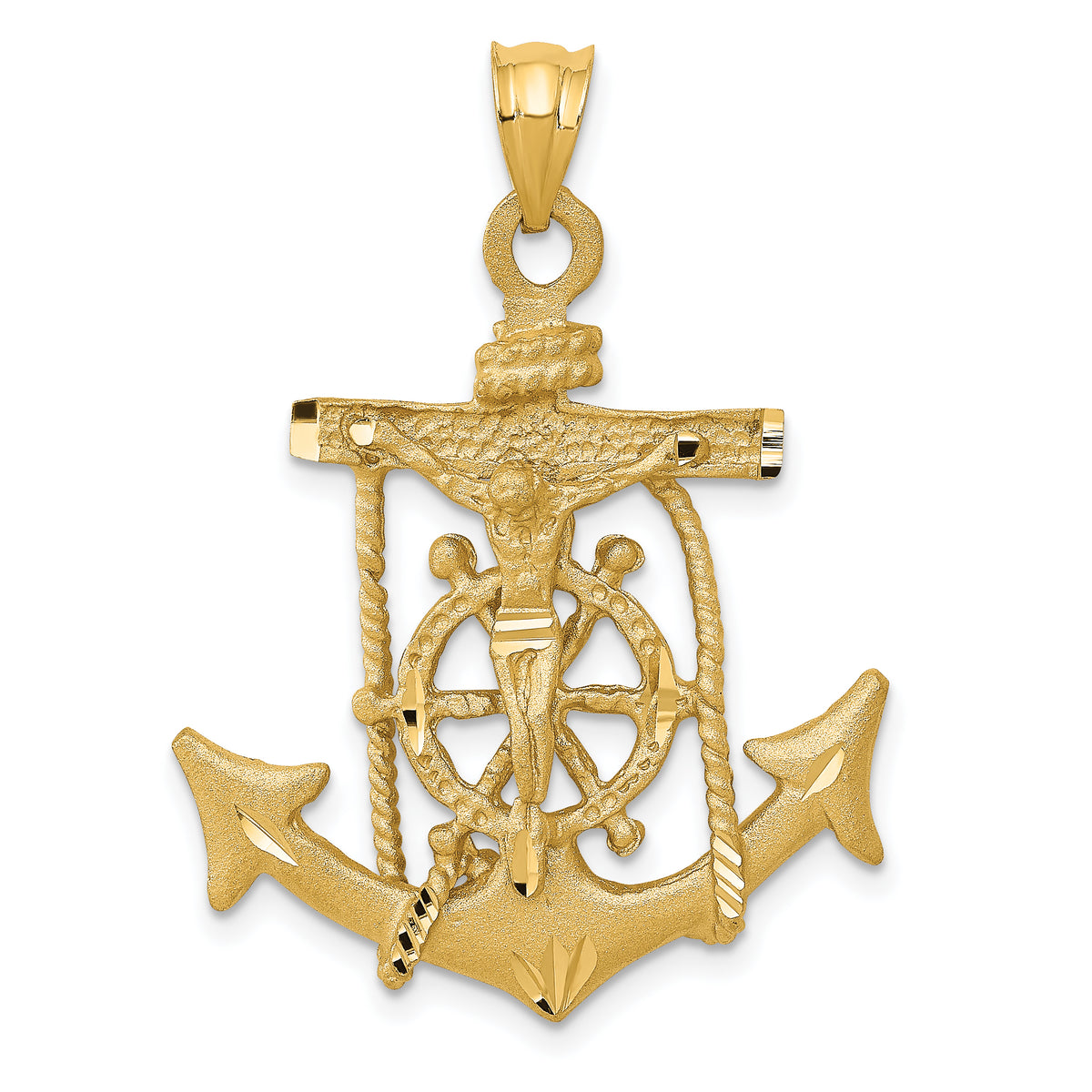 14k Mariners Cross Pendant