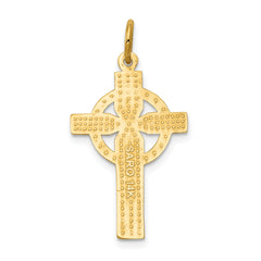 14k Celtic Cross Pendant