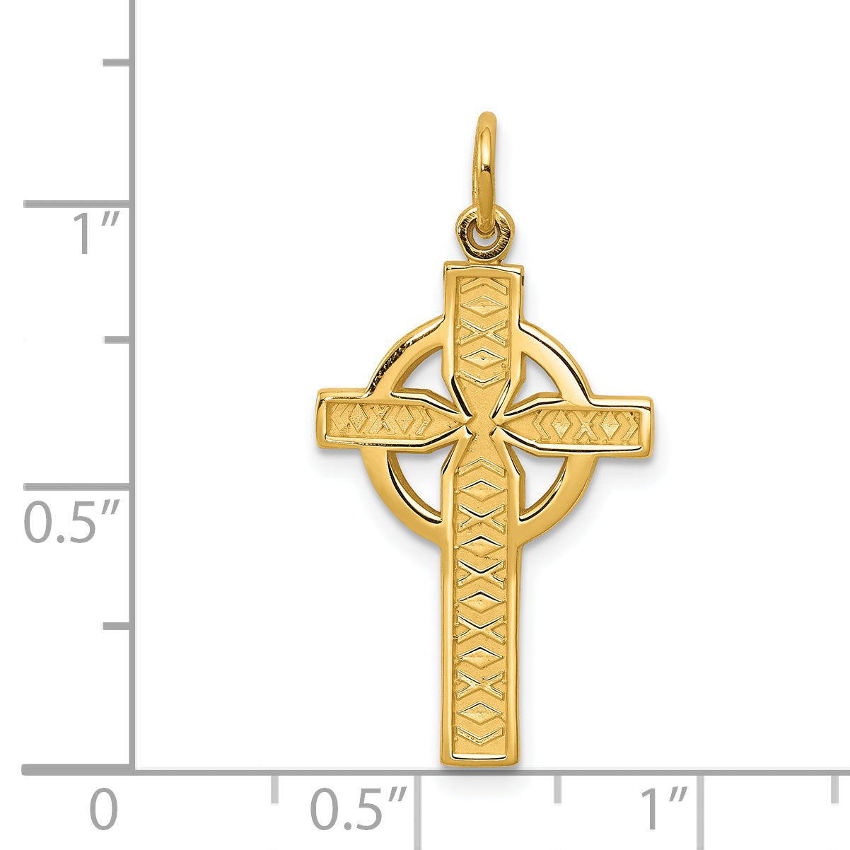 14k Celtic Cross Pendant