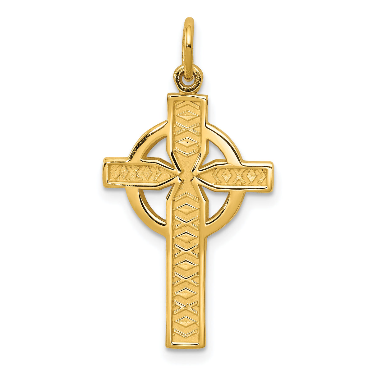 14k Celtic Cross Pendant