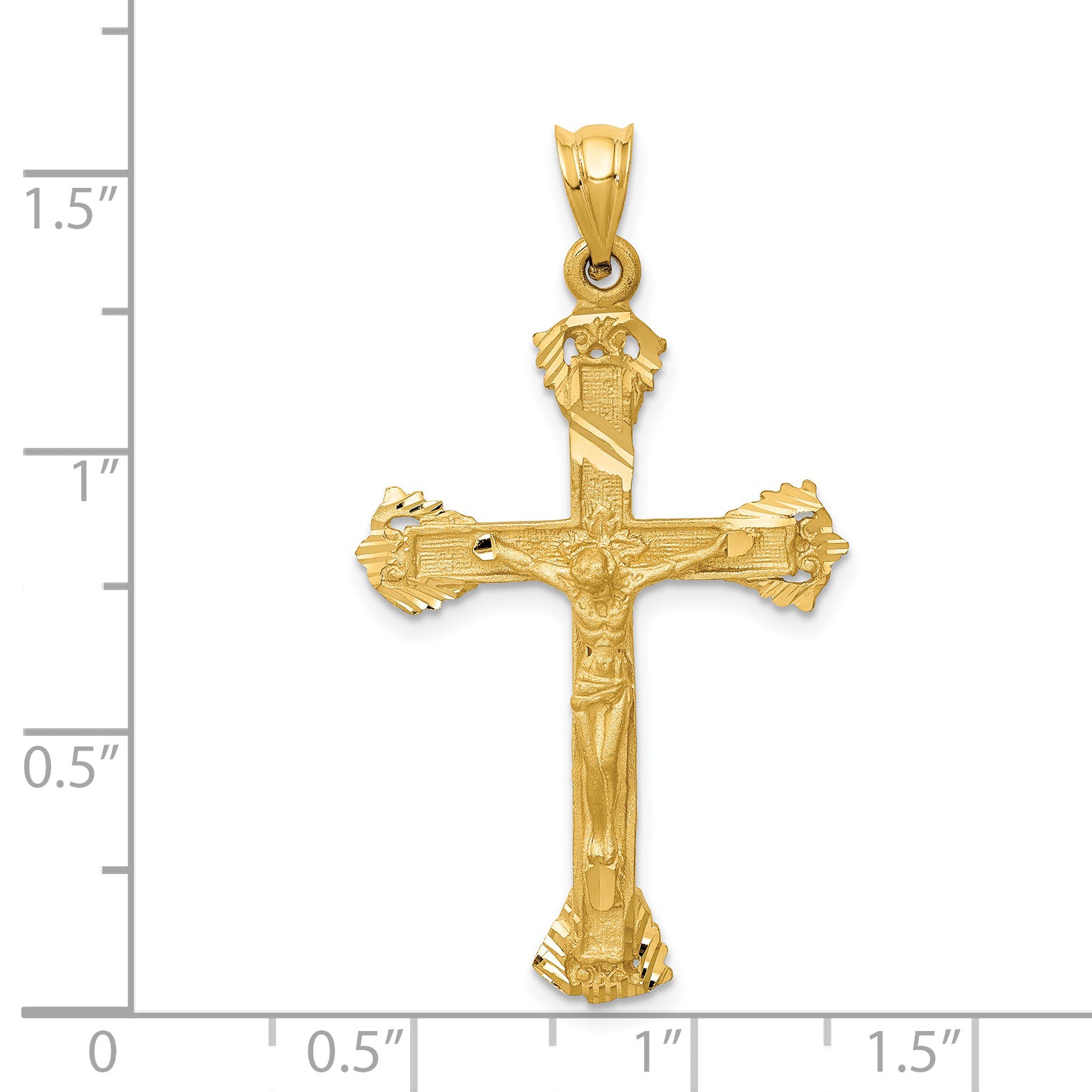 14k Crucifix Charm