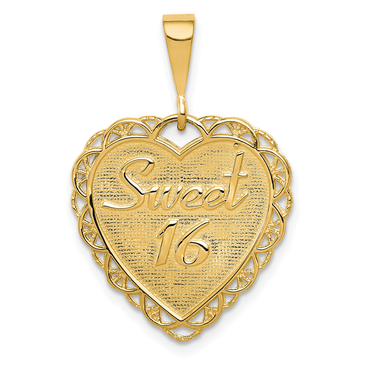 14k Reversible SWEET 16 Charm