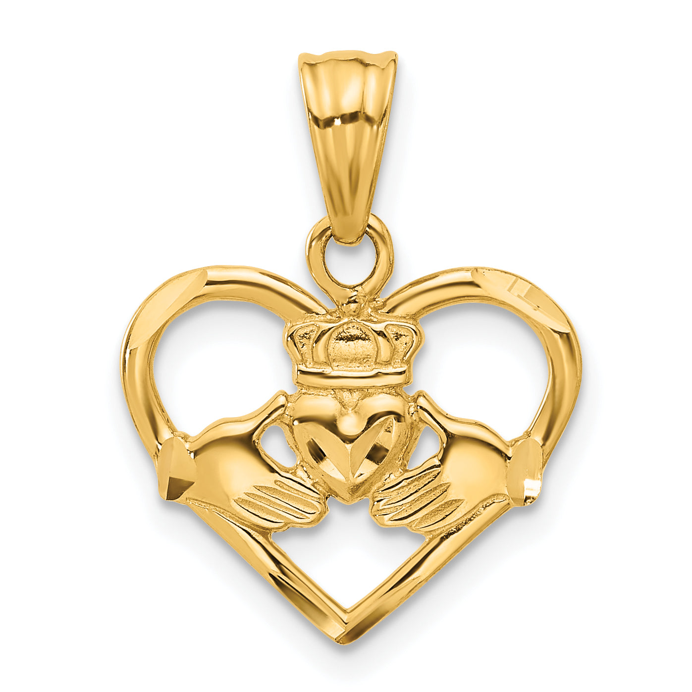 14k Claddagh Charm