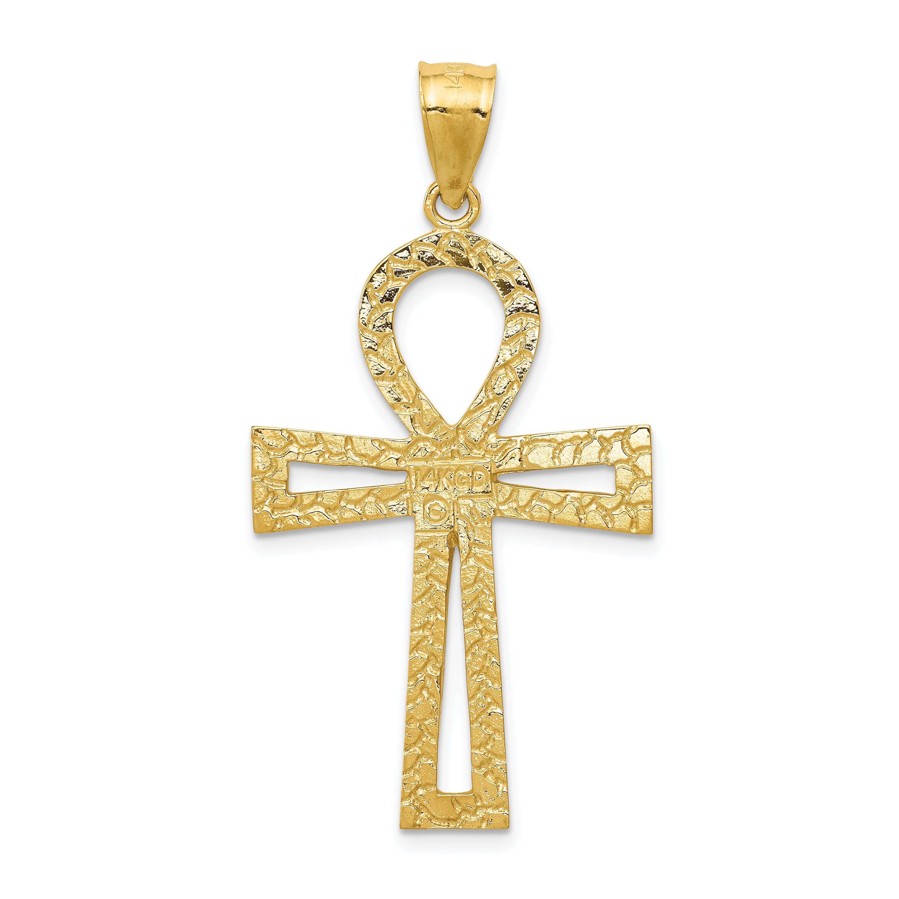 14k Ankh Cross Pendant