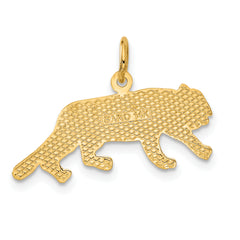 14K Gold Men's Tiger Charm Pendant Bold and Elegant Design