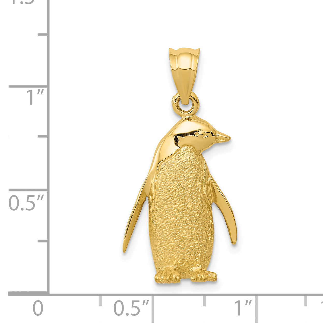 14k Penguin Charm