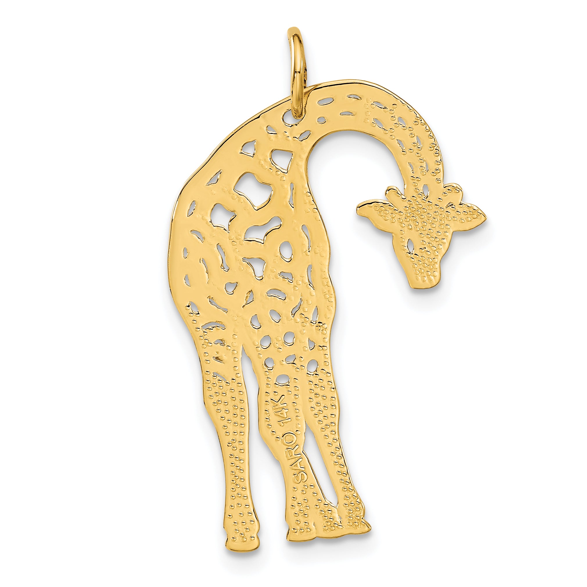 14k Giraffe Charm