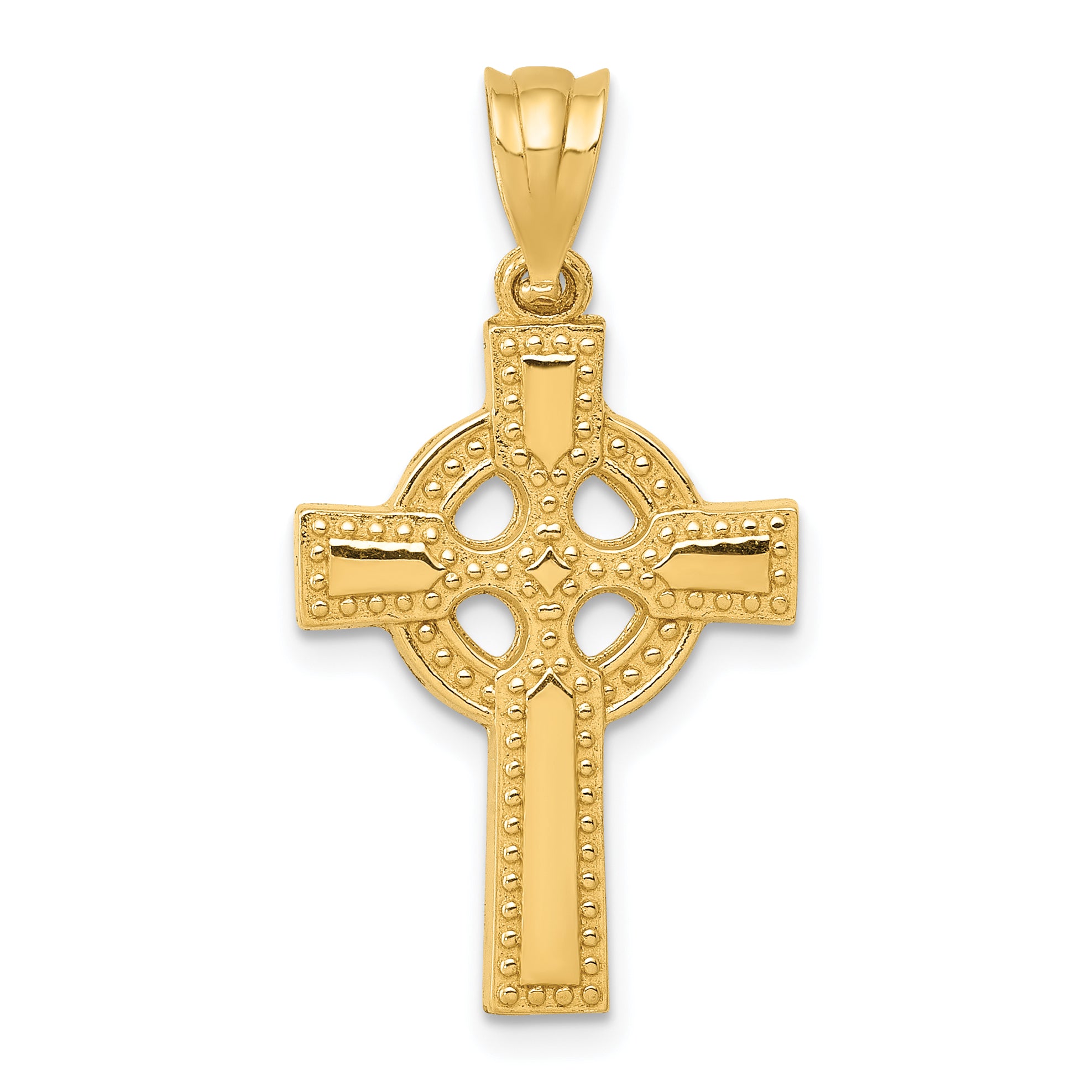 14k Celtic Cross Pendant