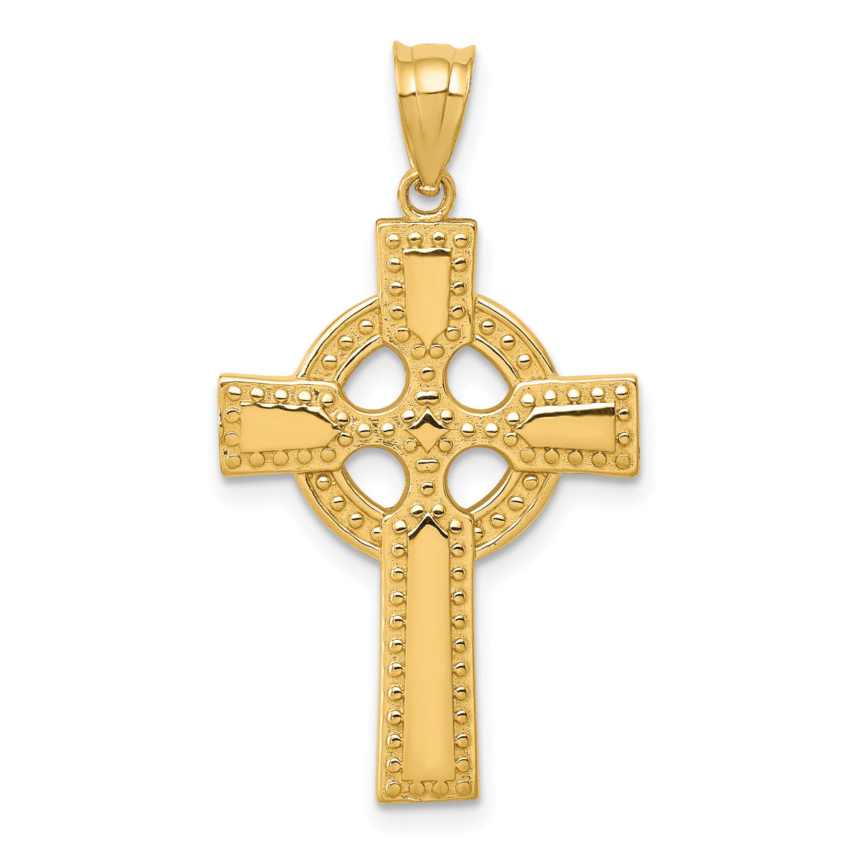 14k Celtic Cross Pendant