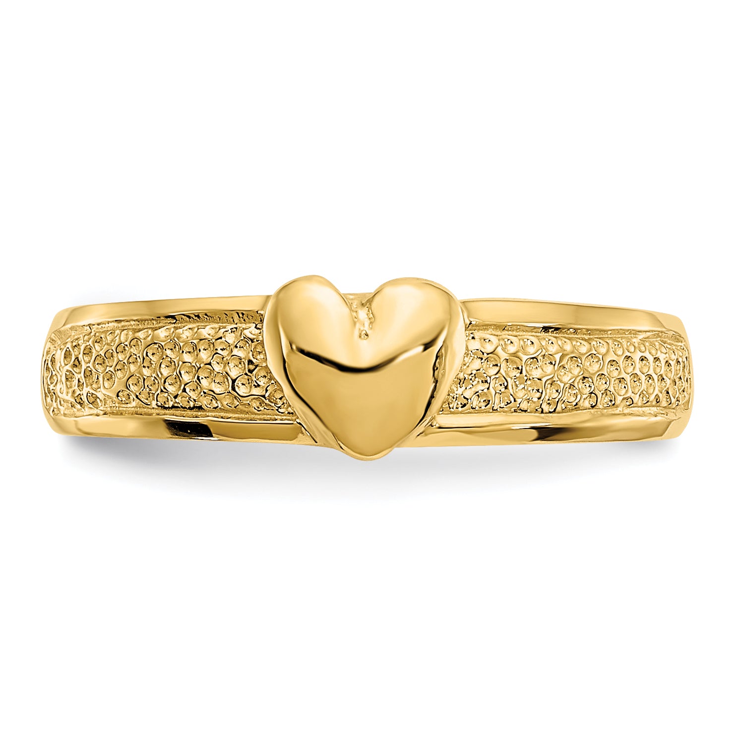 14k Heart Toe Ring