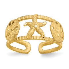 14k Starfish Toe Ring