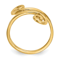 14k Swirl Toe Ring