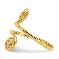 14k Swirl Toe Ring