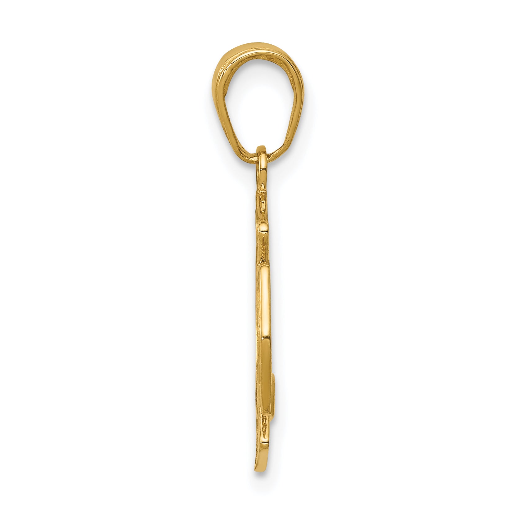 14K Gold St. Florian Pendant with Polished Finish - Elegant Design