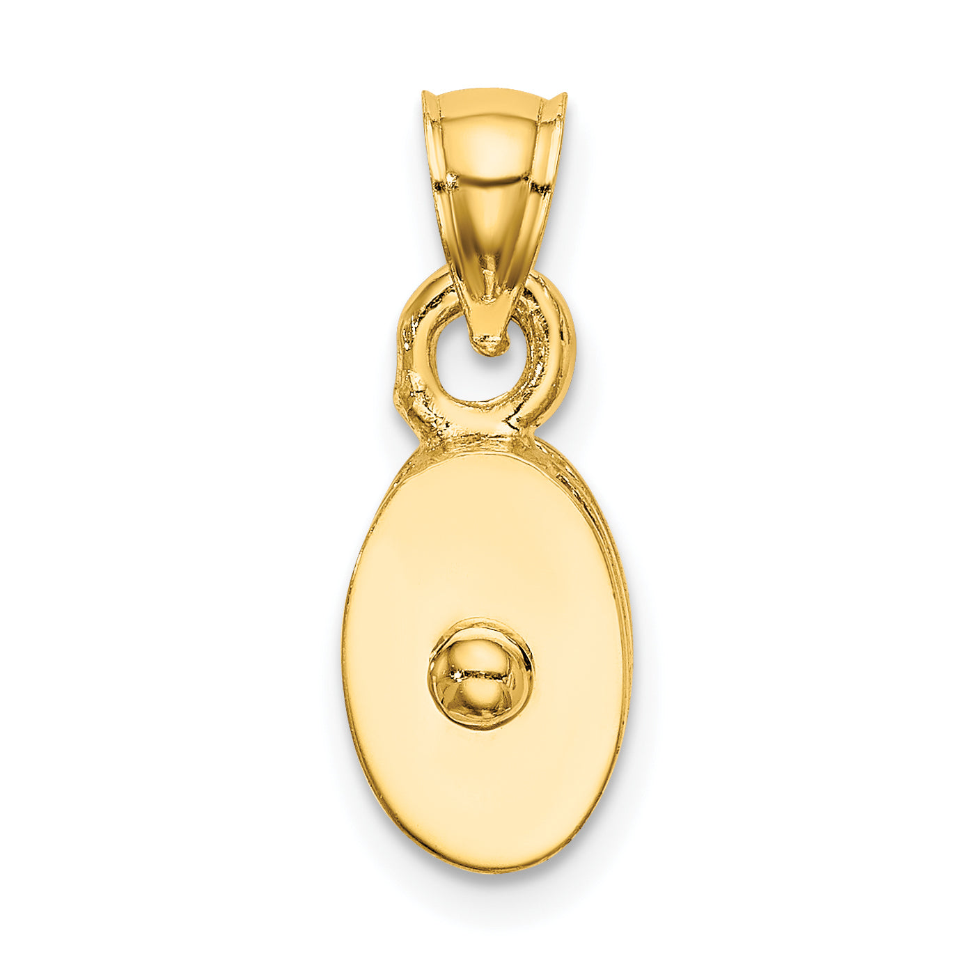 14K Polished 3-D Moveable Pulley Charm